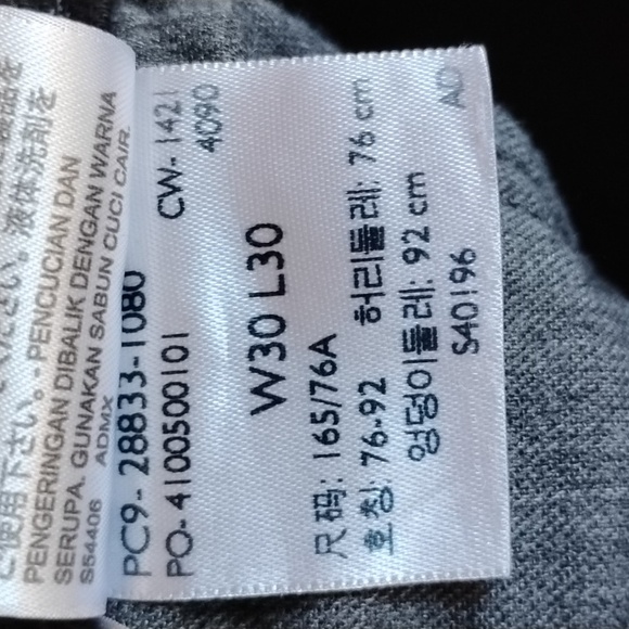 Levi's 512 Slim Fit Taper Jeans Black Denim 30x30 - Picture 8 of 13